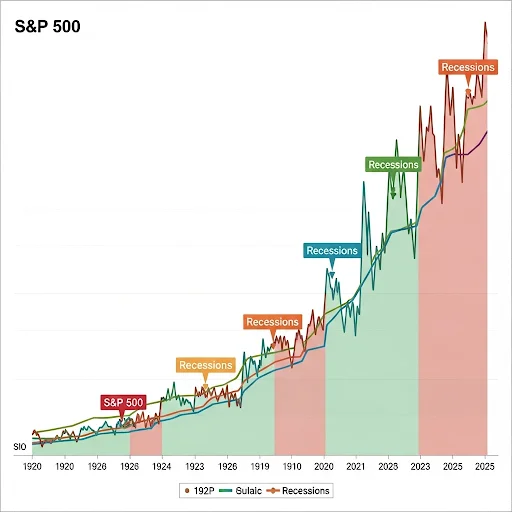 s&p 500 chart over the years
